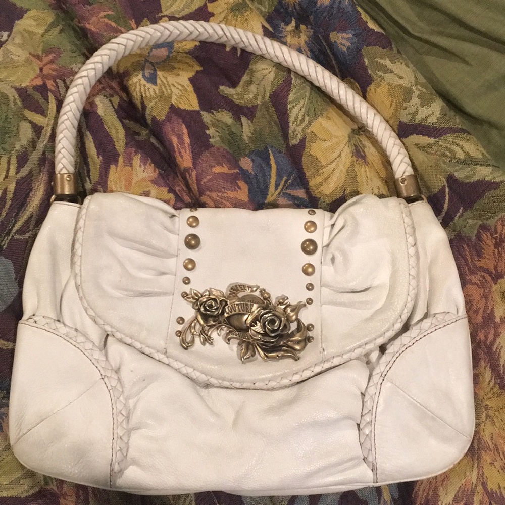 Juicy Couture White Leather Purse in dust bag